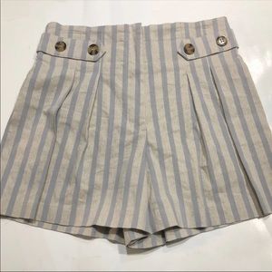 Retrology Striped High Waist Short 
Sz Small